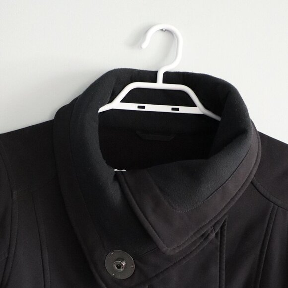 Lululemon Women's Sz 4 Black Audrey Full Zip Fitted Fleece High Neck Jacket - Picture 4 of 16